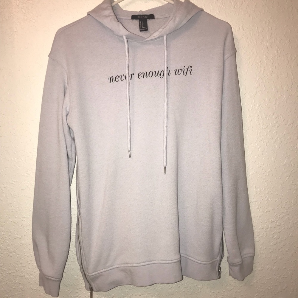 Discontinued Never enough WiFi Periwinkle hoodie
